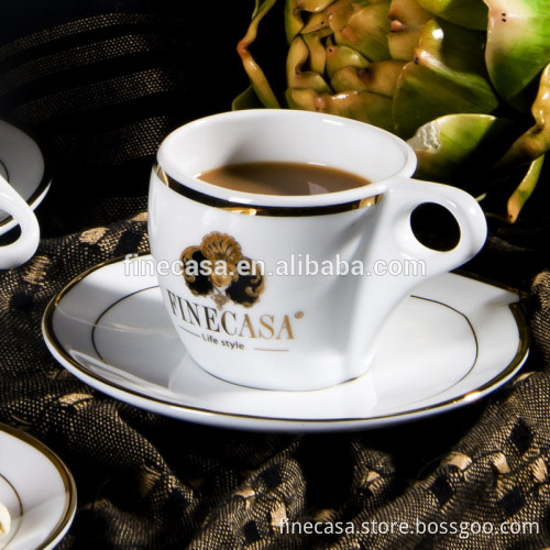 100CC Elegant Fine New Bone China Espresso Cup and Saucer of FINECASA